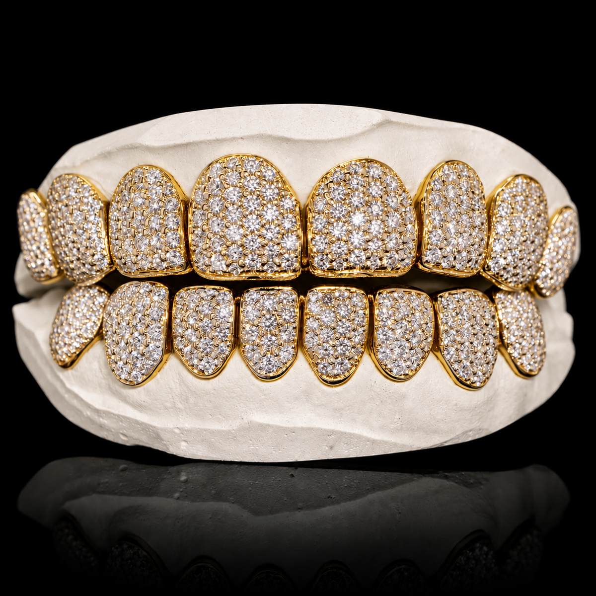 Iced VVS Moissanite Grillz (Zig Zag Setting)