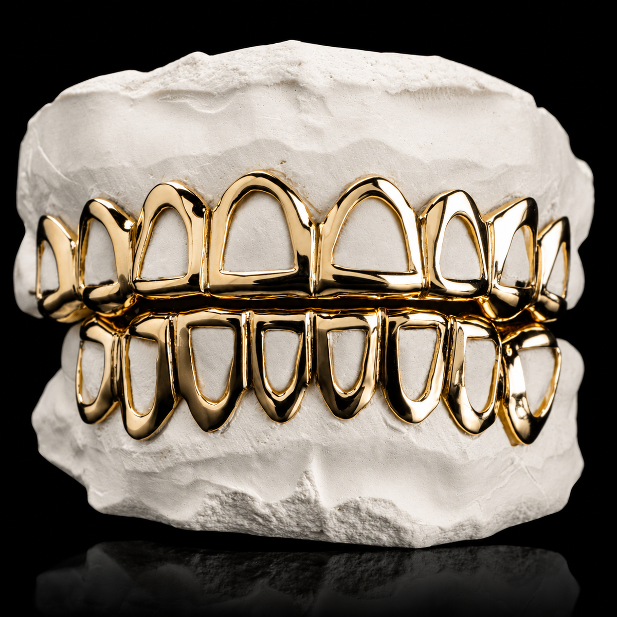 Solid Gold Open Face Grillz
