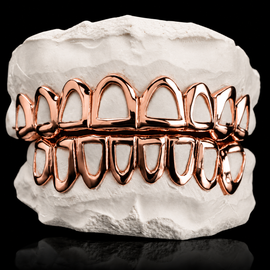 Solid Gold Open Face Grillz