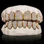 Iced VVS Moissanite Grillz (Straight Setting)
